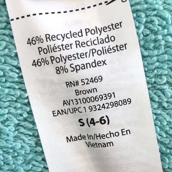 AVIA top super soft long sleeves with thumb holes brown/tan spacedye Size S(4-6) - Picture 6 of 9